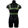 Ouch! Glow Harnais phosphorescent Glow Body Noir